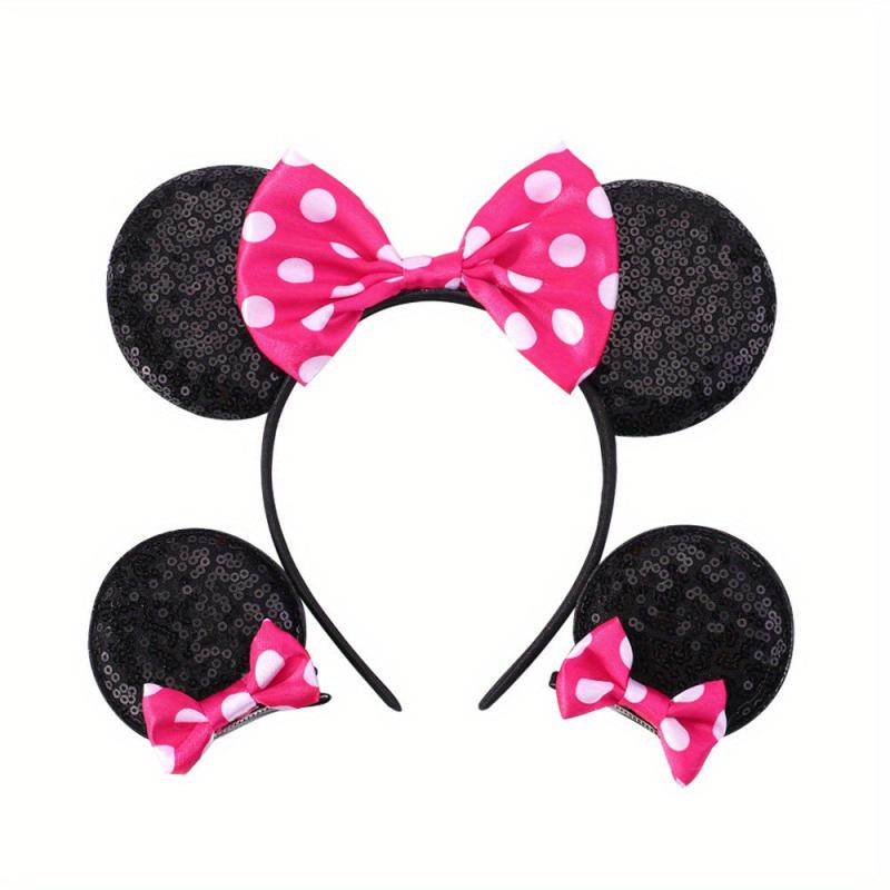 Sequin Mouse Ears Headband Hair Accessories for Women