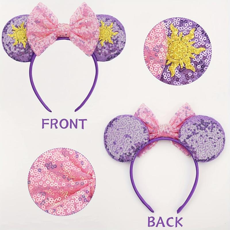 Sequin Mouse Ears Headband Hair Accessories for Women
