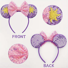 Sequin Mouse Ears Headband Hair Accessories for Women