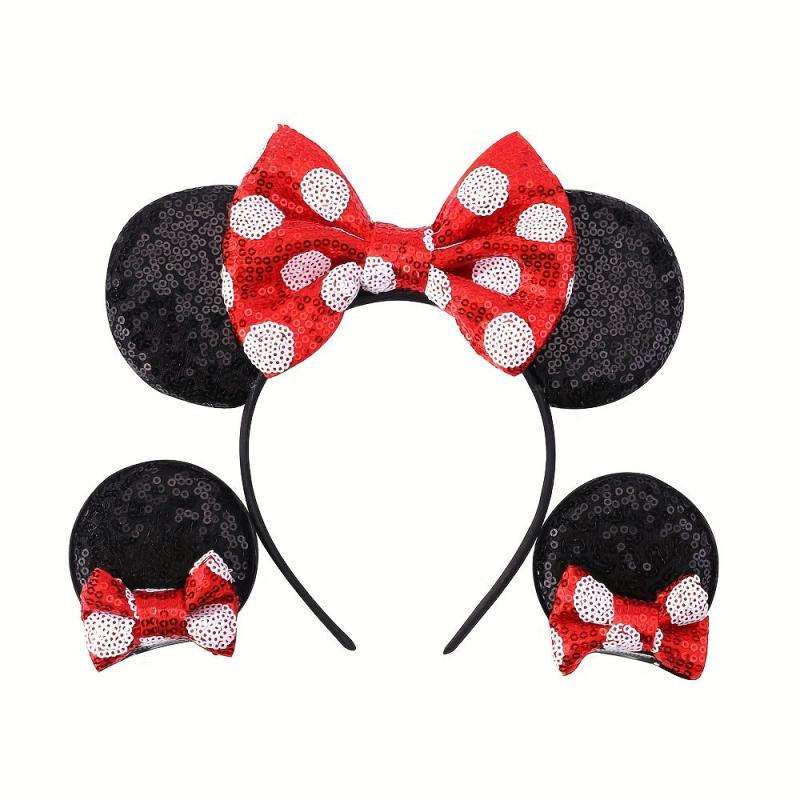 Sequin Mouse Ears Headband Hair Accessories for Women