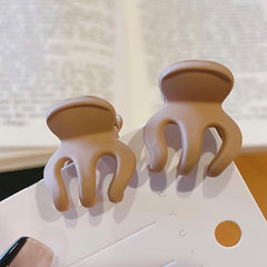 10pcs Small Hair Claw Clips Strong Hold Matte Octopus Hair Clips