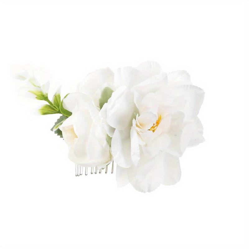 Large Flower Hair Comb Insert Comb Non-slip Hair Accessory