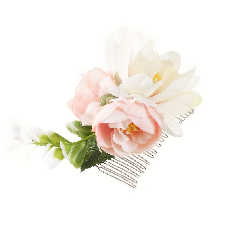 Large Flower Hair Comb Insert Comb Non-slip Hair Accessory