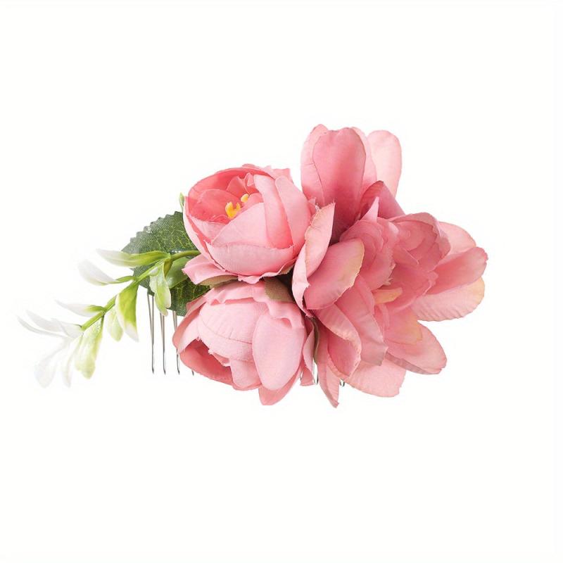 Large Flower Hair Comb Insert Comb Non-slip Hair Accessory
