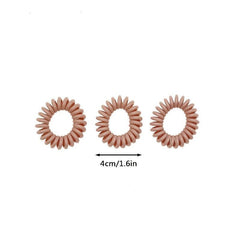 18pcs Spiral Hair Ties No Crease Coil Hair Ties Phone Cord Hair Ties