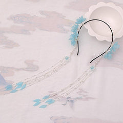 Vintage Chinese Style Hanfu Hairband with Flower Tassel