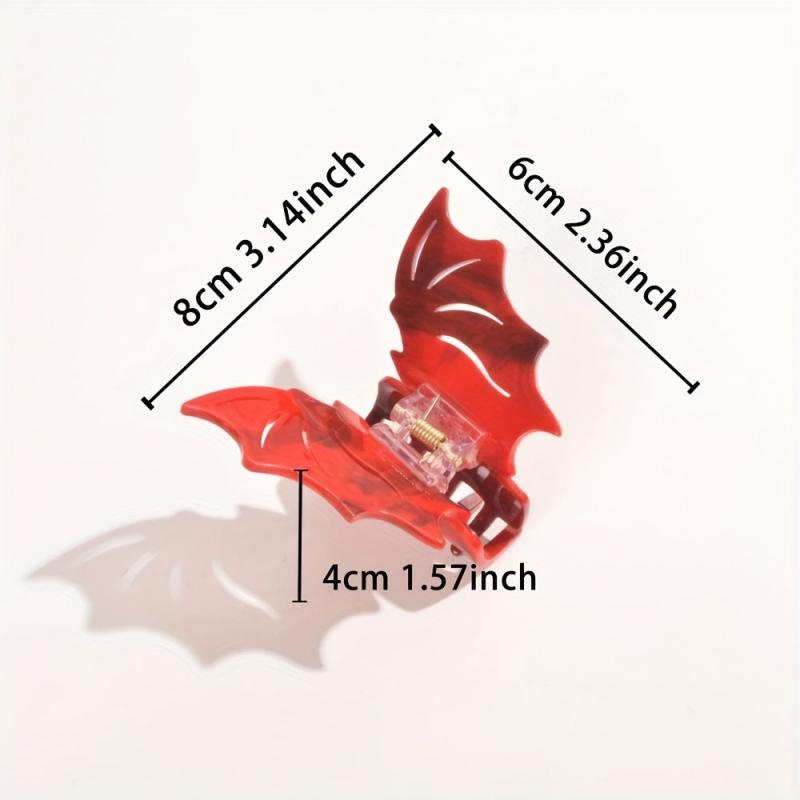 Halloween Bat Wing Shark Claw Hair Claw Women G