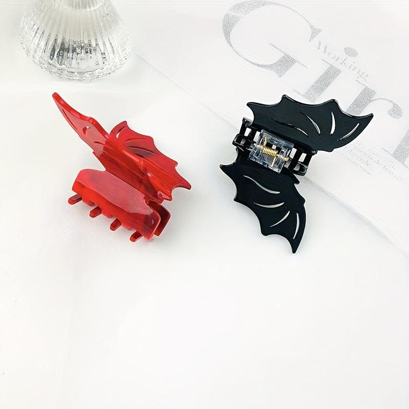 Halloween Bat Wing Shark Claw Hair Claw Women G