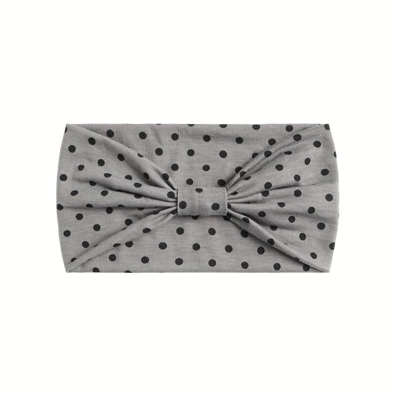 Polka Dot Wide Brim Headband Elastic Hairband Bundle