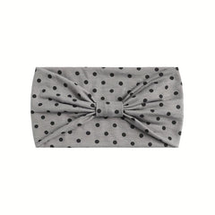 Polka Dot Wide Brim Headband Elastic Hairband Bundle