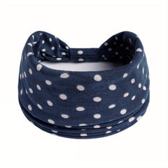 Polka Dot Wide Brim Headband Elastic Hairband Bundle