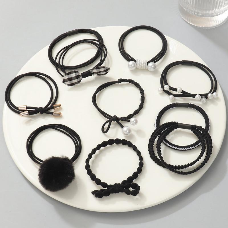 10pcs Hair Rope Rubber Band Head Rope Hair Ring Headdress