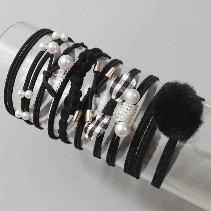 10pcs Hair Rope Rubber Band Head Rope Hair Ring Headdress