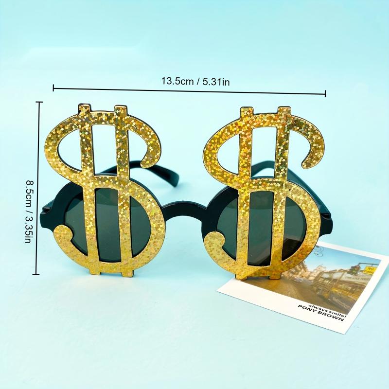 Dollar Symbol Shape Glasses for Party Photo Props Decoration