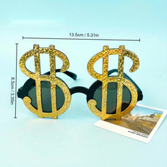 Dollar Symbol Shape Glasses for Party Photo Props Decoration