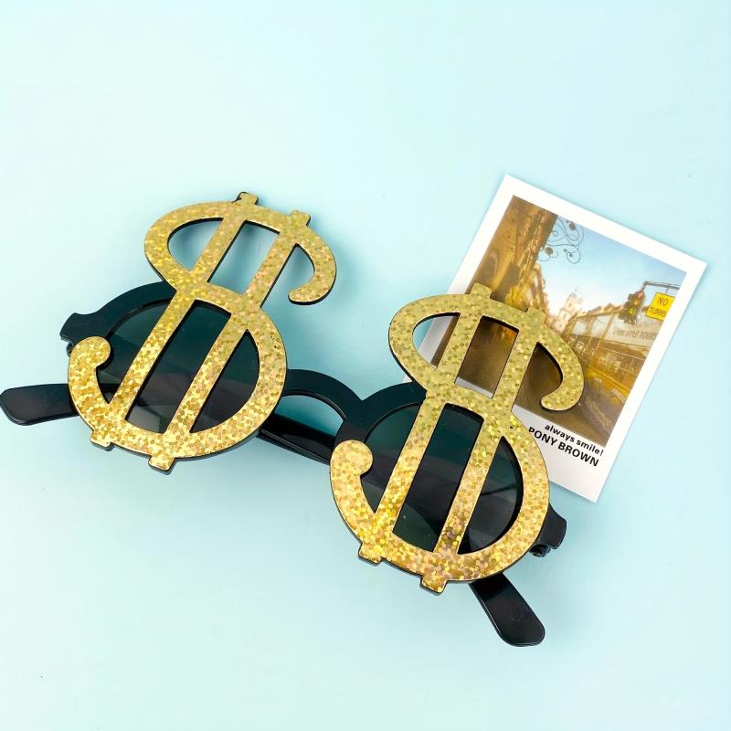 Dollar Symbol Shape Glasses for Party Photo Props Decoration