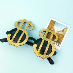 Dollar Symbol Shape Glasses for Party Photo Props Decoration