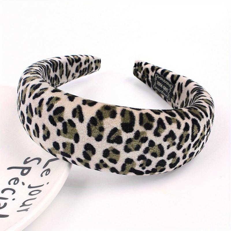 Leopard Prints Headband Y2K Style Hair Accessories