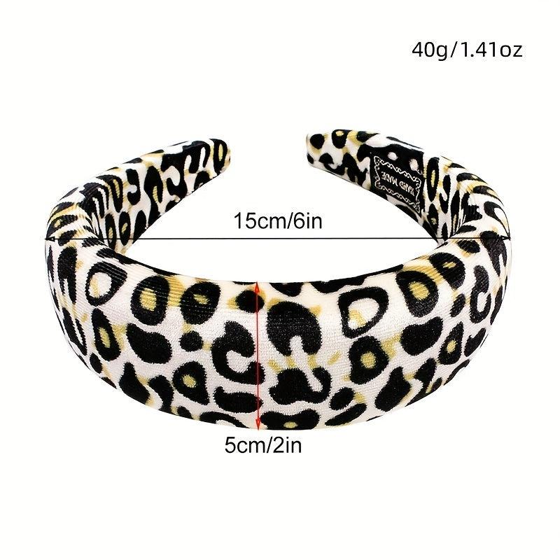Leopard Prints Headband Y2K Style Hair Accessories