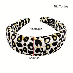 Leopard Prints Headband Y2K Style Hair Accessories