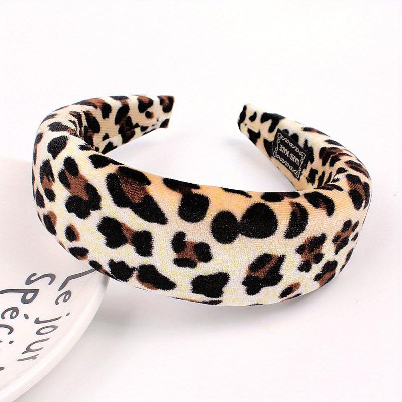 Leopard Prints Headband Y2K Style Hair Accessories