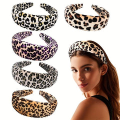 Leopard Prints Headband Y2K Style Hair Accessories