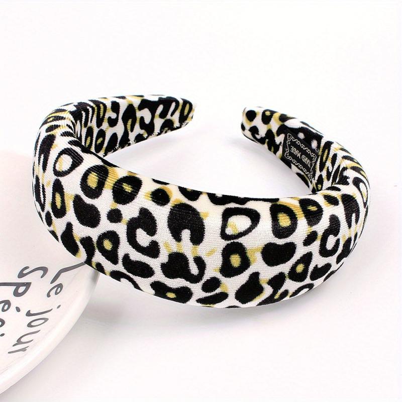 Leopard Prints Headband Y2K Style Hair Accessories