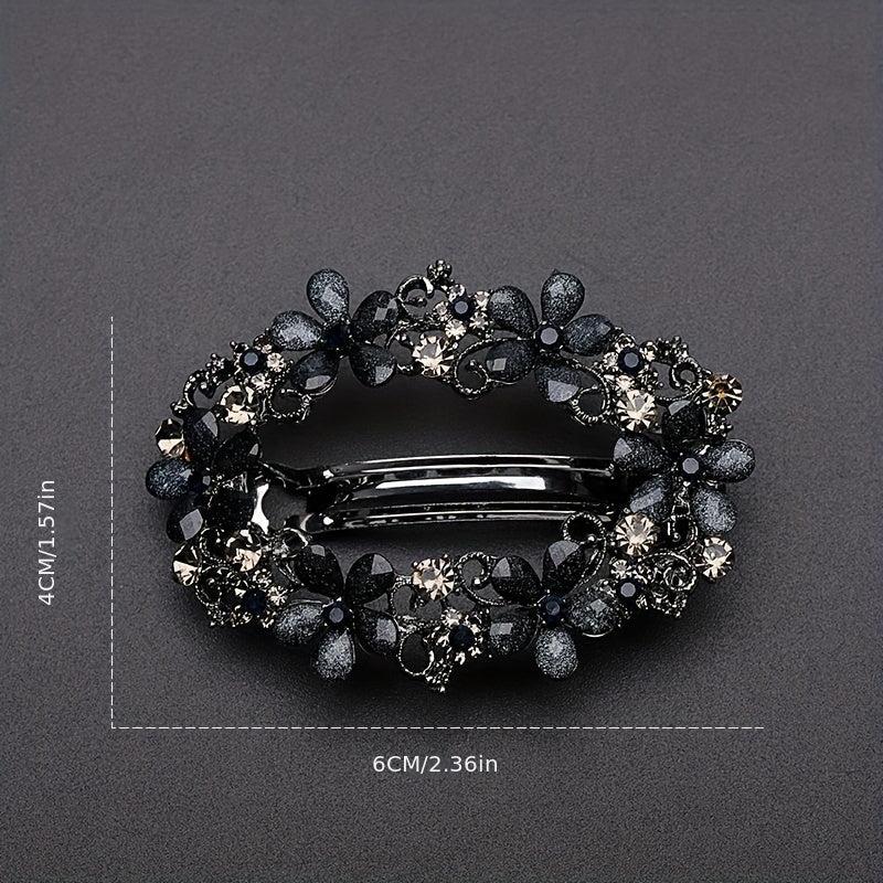 Vintage Alloy Flower Hair Clip For Women Girls Hair Clip