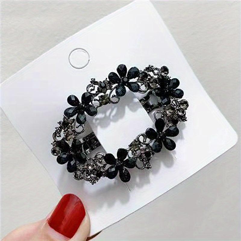 Vintage Alloy Flower Hair Clip For Women Girls Hair Clip