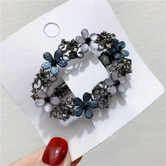 Vintage Alloy Flower Hair Clip For Women Girls Hair Clip