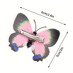 5PCS Colorful Butterfly Hair Clip Accessory Bride Women Beach Hairpins