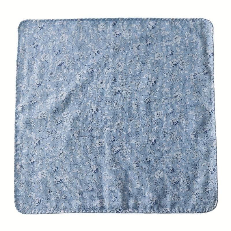 30 Floral Handkerchief Lightweight Cotton Double Layer Hankies Soft Absorbent