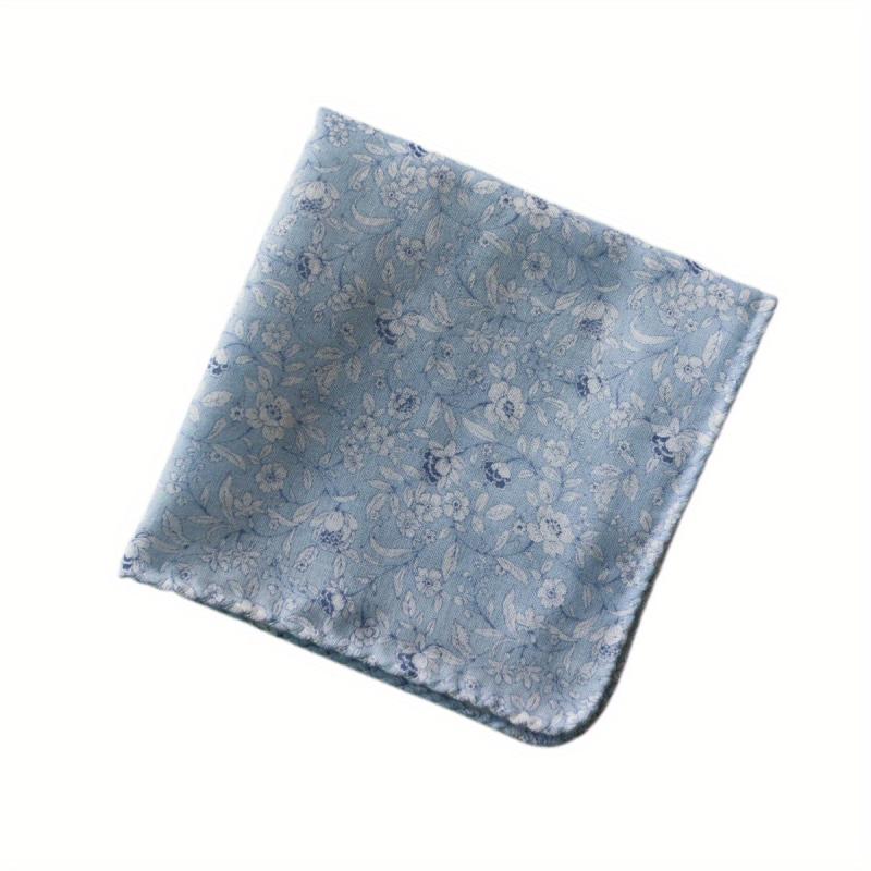 30 Floral Handkerchief Lightweight Cotton Double Layer Hankies Soft Absorbent