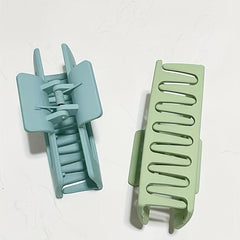 2pcs Matte Hair Claw Clips Strong Hold Grip Hair Jaw Clip