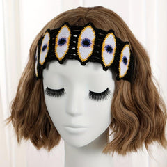Crochet Eye Detail Headband Bohemian Style Hair Accessories