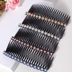 Rhinestone Hair Comb Clip Women Lady Plastic Slide Hairclip