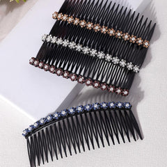 Rhinestone Hair Comb Clip Women Lady Plastic Slide Hairclip