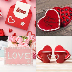 220pcs Mix Hair Pearls Stickers for DIY Crafts