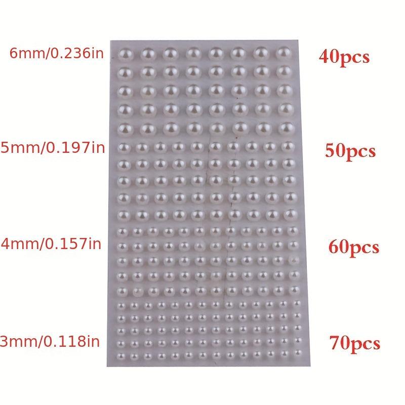 220pcs Mix Hair Pearls Stickers for DIY Crafts