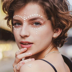 220pcs Mix Hair Pearls Stickers for DIY Crafts