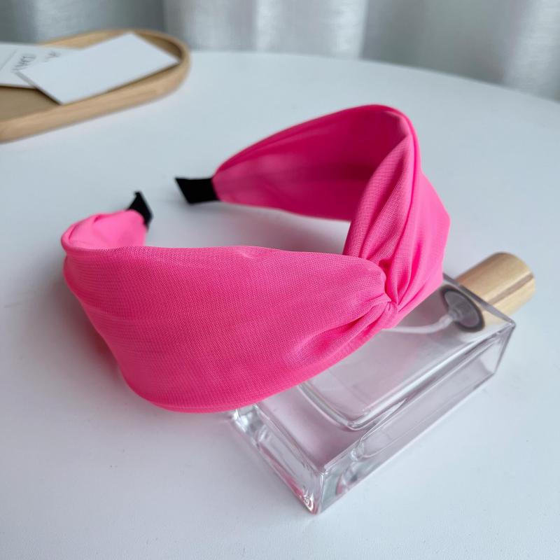 Colorful Fluorescent Cross Headband Hair Band for Women Girls