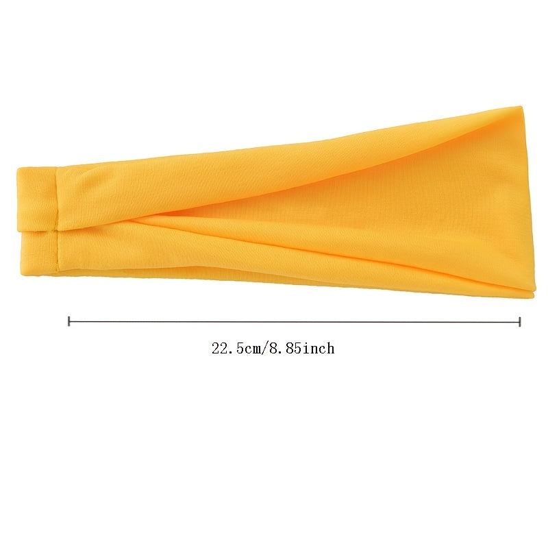 Solid Wide Headband for Women No Slip Hair Wrap Yoga Running Workout Hairband