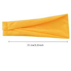 Solid Wide Headband for Women No Slip Hair Wrap Yoga Running Workout Hairband