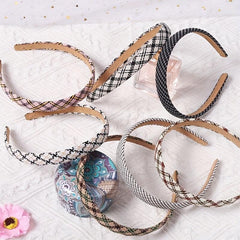 Checkered Pattern Headband Plaid Hair Band