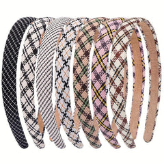 Checkered Pattern Headband Plaid Hair Band