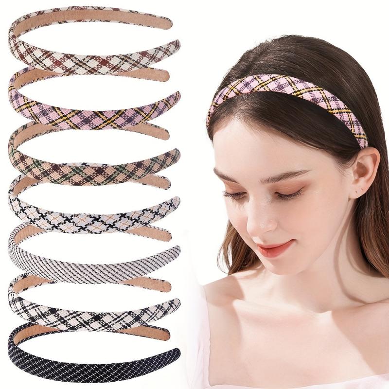 Checkered Pattern Headband Plaid Hair Band