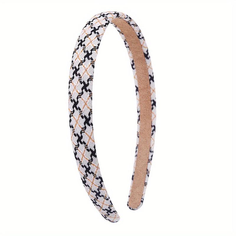 Checkered Pattern Headband Plaid Hair Band
