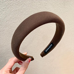 Retro Velvet Headband Wide Brim Hair Accessory