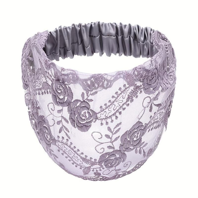 Vintage Flower Headband Lace Hair Band Stretchy Headdress Hair Accessories