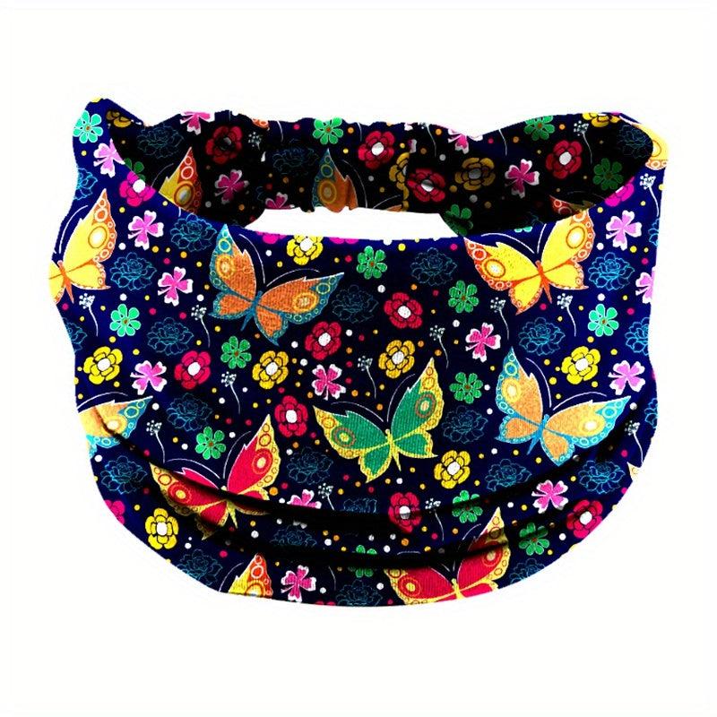 Leopard Pattern Headband Y2K Stretch Hair Band Sports Sweatband Hair Accessories